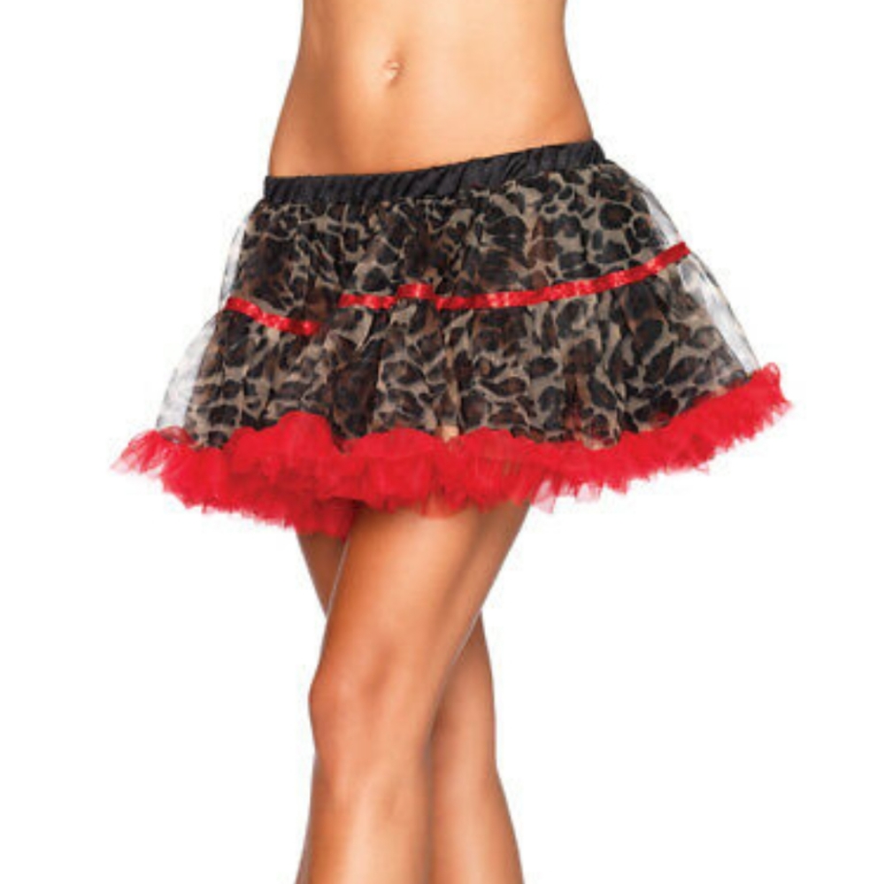 Leopard Print Tulle Petticoat Tutu